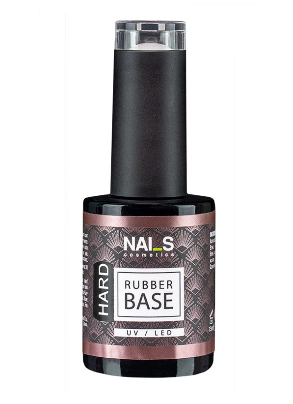 Rubber base (HARD) — durable hard base for nail extensionsA self-leveling gel with a medium/thick consistency that does not spread out over the nail. Removable with a file or electric nail drill (not soak-off).With this rubber base you can:• Do medium and long nail extensions on forms• Apply as a base under gel polish• Even out the nail plateAlso suitable for problematic, brittle, or deformed nails.Volume: 15mlPolym. time: LED — 30 sec, UV — 1min...