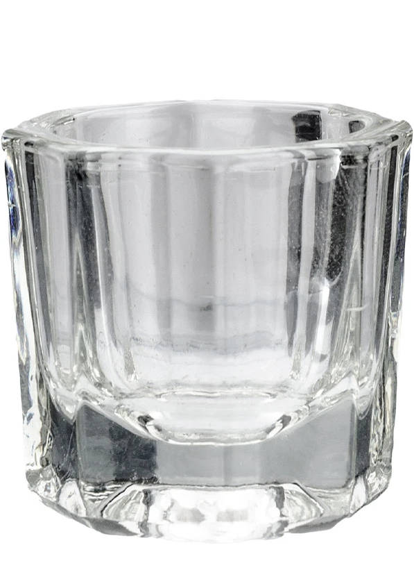 Glass Dappen Dish a practical accessory for professional use. Suitable for dispensing and using various liquids during manicure, pedicure and nail enhancement procedures. Durable and easy to maintain.Size: H: 3 cm / Ø 2.7 cm...