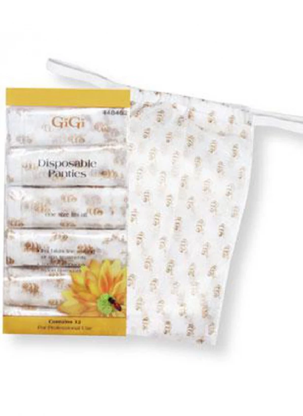 GiGi Disposable Panties accommodate modest clients as well as providing a guideline for bikini line waxing....