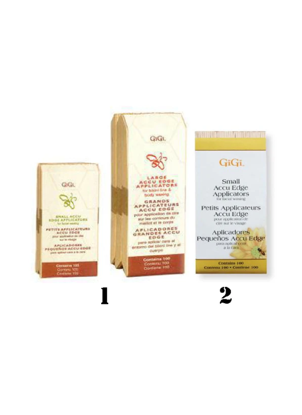     Disposable wooden waxing spatulas with an angled tip.    The Large size is suitable for convenient wax application on larger body areas such as the legs, arms or back.    The angled tip helps apply wax more precisely and with better control.    Package contains: 100 pcs....