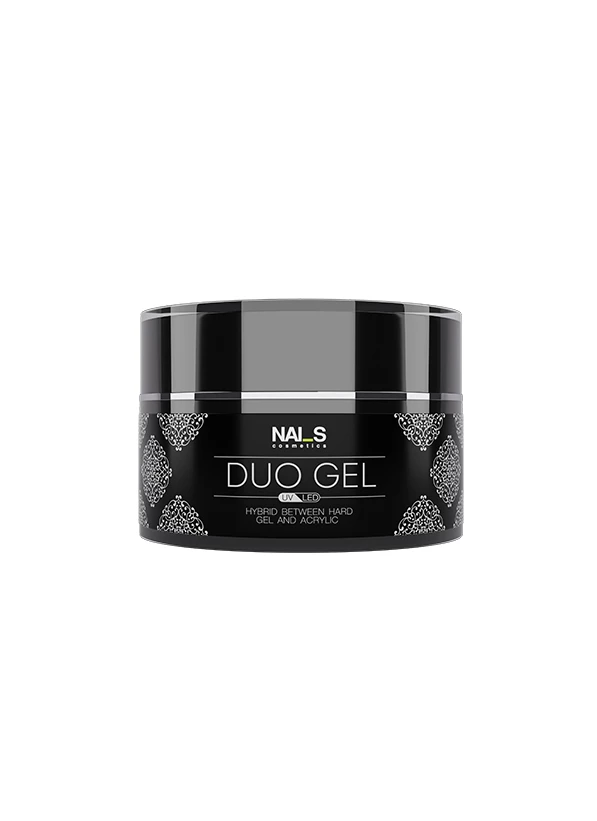 WHAT IS DUO GEL? And what problems does it solve?• Combines the properties of flexible acrygel, durable rubber gel, and Quick gel • Easy to use and control; it doesn’t flow into the cuticle area • Allows shaping a nail without filing • Reduces nail sculpting time by half • Prevents the possibility of air pockets and gel lifting from the free edge• Perfect for working with thin, brittle nails • Perfect for sculpting problematic nails, e.g., trapezoidal nails, etc. • Has acrylic-like hardness and ...