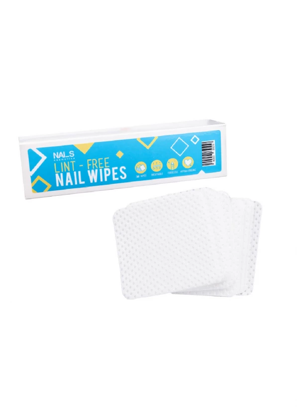 Lint-free nail wipes do not leave any lint behind. White 5x5cm, in a box.Contains: 500 pcs....