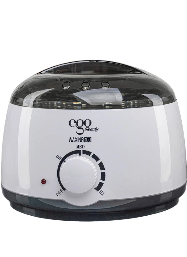 Waxing100 wax heater of Ego Beauty is realised in ABS plastic and it has a 100W PTC resistance with mechancal themostat and wavy line for quick wax's melting. It is provided with practical inner containern, extractable handle and practial transparent cover for the product's vision.• Heating time: 20-25 min • Weight: 0,56 Kg • Measurements: 180x180x140 mm • PTC heating 100 Watt – 150°C • Thermostat for safety cut-off • Power cord: 1,2mt • 2 years limited warranty • Heating coil at 360° for a rapi...
