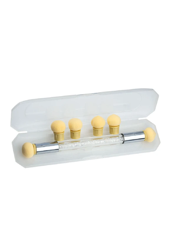 Silicone pads for ombre design designed for smooth and precise ombre effect creation in nail art. The soft silicone material ensures comfortable color application and seamless shade transitions....