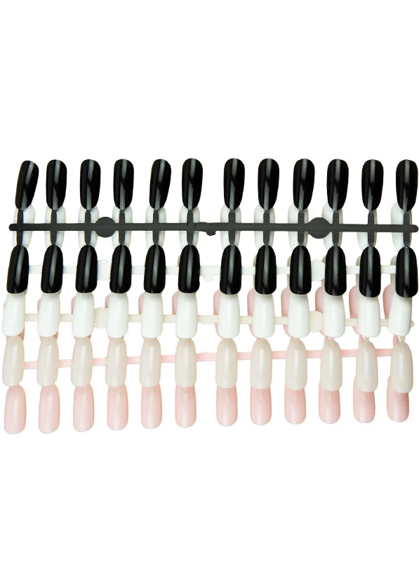 Display nail tips, designed for creating nail designs and practice. Ideal for showcasing colors and nail art.A convenient solution for presenting work and improving skills....