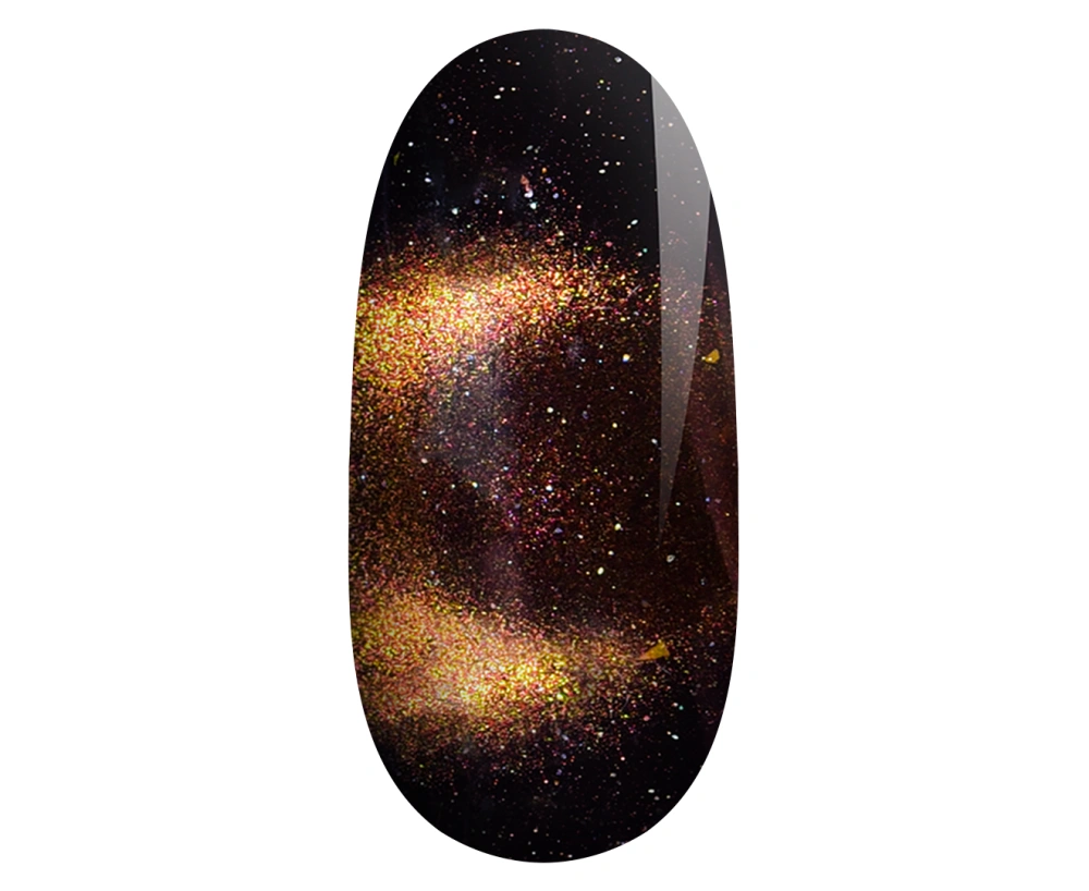 
    Multidimensional magnetic gel polish with fine reflective chrome particles for creating an eye-catching Cat Eye effect.
    A magnet can be used ...