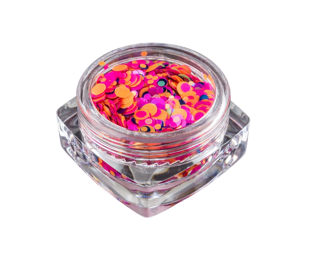 Krāsaini un vizuļojoši gliteri nagu dizaina veidošanai....