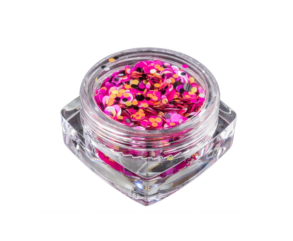 Colorful and tinseling glitters for creating nail design....