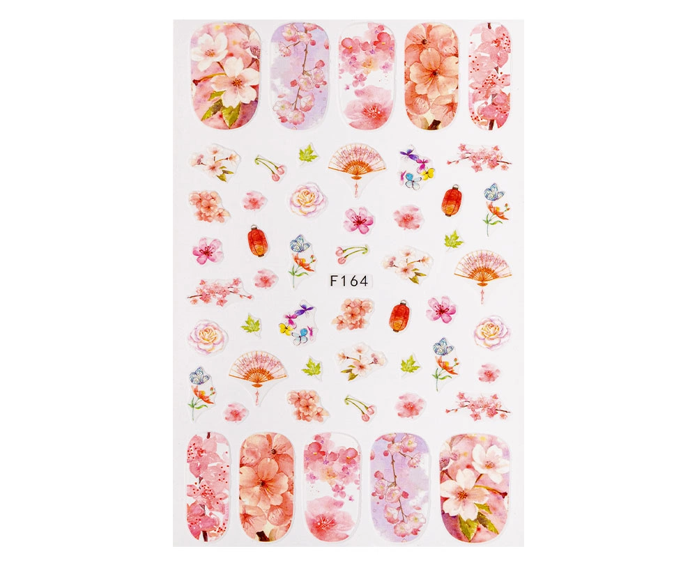 Different types of nail stickers. Suitable for both sculpted nails and gel polish finish. Do not require any accessories. After polymerizing the gel polish, remove the tacky layer, and apply the stick...