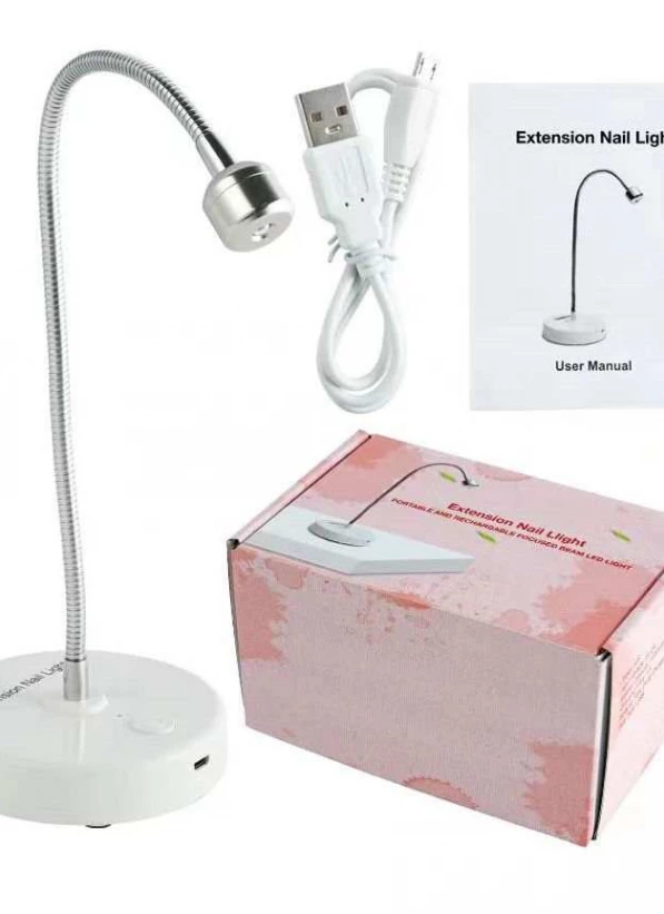 This lamp is perfectly suitable for the trendy method of gel nail extension — express nail extension.The LED lamp, which makes the work as easy as possible during the procedure, quickly and easily fixes the express tip to the nail plate.Technical specification:Timer: 60secVoltage: 5V/2ABattery capacity – 1000mAhCharging time: 1.5hOperating time (with full charge): 2hCharging with a USB cable....