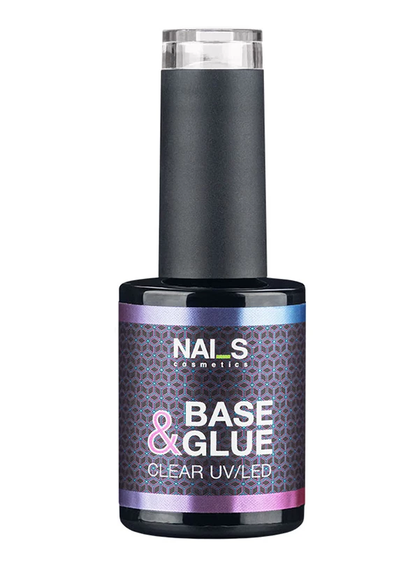 Base and Glue UV/LED ClearTwo-in-one product: nail glue and base.Innovative product! It can be used both as a nail adhesive for tips and a base coat for gel and gel polishes that guarantees perfect adhesion and excellent durability with the subsequent coats of gel polish or gel.Thin consistency. Not suitable for smoothing out the nail surface. Soak-off formula.Volume:15 mlPolymerization time: LED — 30 sec, UV — 1 min...