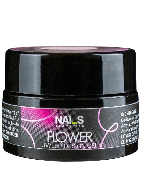 Flower dizaina gels ir ilgnoturīgs gēls ar sauso ziedu elementiem. Viegli klājama formula un izcila konsistence nodrošina, ka gels neatkāpjas no naga brīvās malas un lieliski saglabājas savā vietā.Lietošana: uzklāt produktu vienā vai divos slāņos (pēc nepieciešamības) uz gēla, bāzes vai gēllakas, polimerizēt lampā (UV 2–3 min., LED 30–60 sek.). Noņemt lipīgo slāni ar Wipe Off Solution 3in1 un pārklāt ar virskārtu (Topu)....