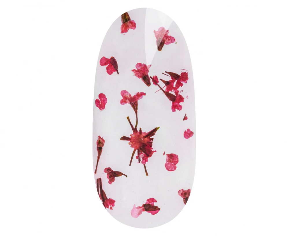 Flower design gel is a long-lasting gel with elements of dry flowers. An easy-to-lay formula, an excellent consistency that does not depart from the f...