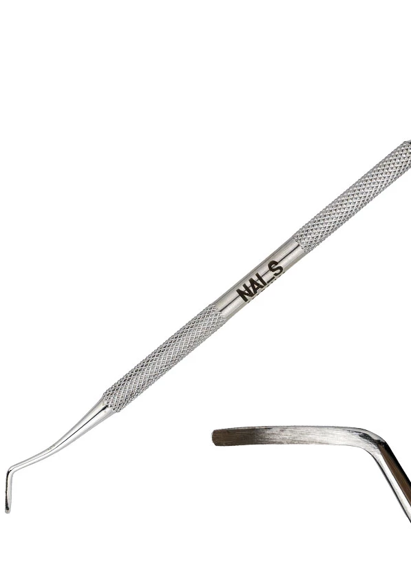 Double-ended professional stainless steel tool for lifting and cleaning cuticles. Comfortable non-slip handle ensures precise and safe work. Suitable for both professional salon use and home manicure. Easy to sterilize and resistant to corrosion....