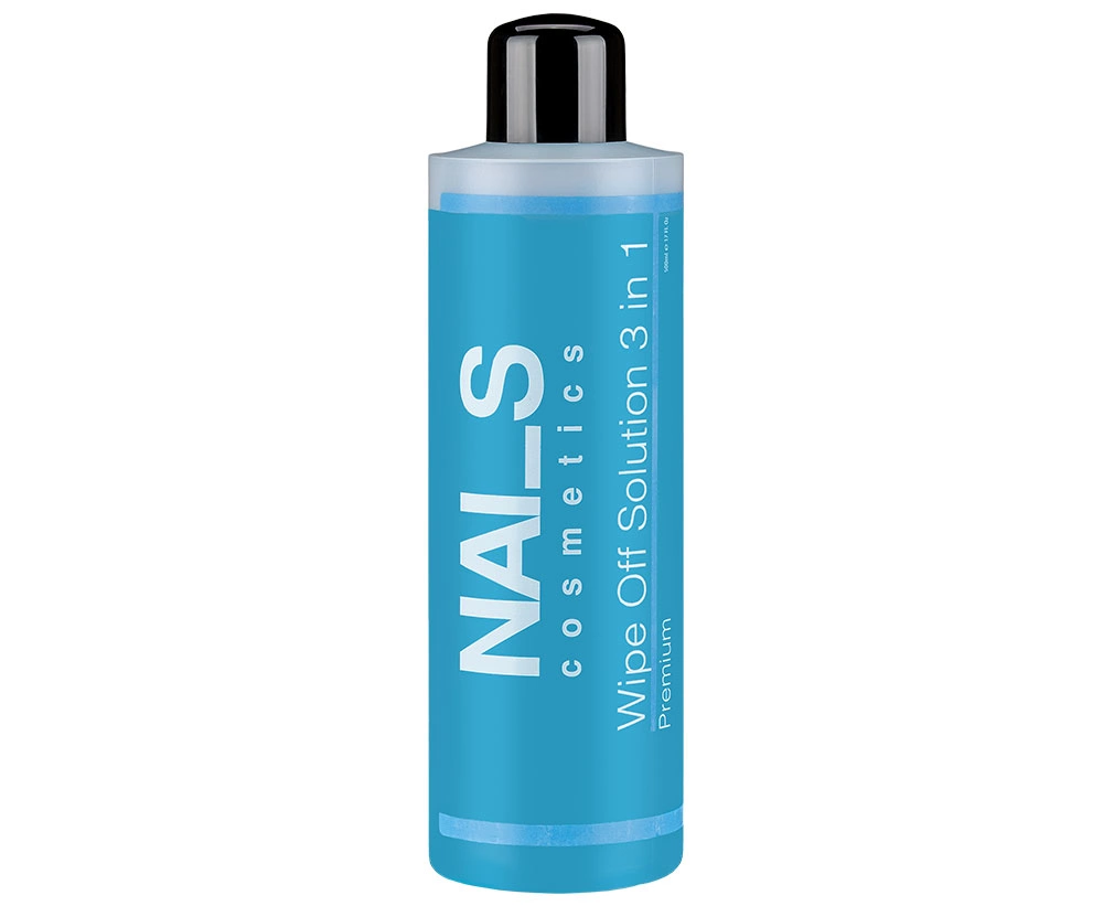 
	
	WIPE OFF SOLUTION 3-IN-1 — обезжиривающий и очищающий раствор для подготовки ногтей.
	Предназначен для снятия липкого дисперсионного слоя, очищени...