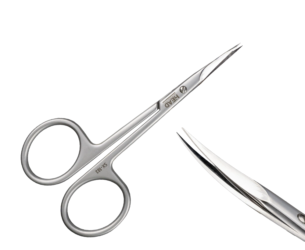 

	HEAD Cuticle Scissors.

	Scissors for trimming cuticles during manicure.

	Information:

	• Narrow and precise blades

	• Made of stainless steel

...