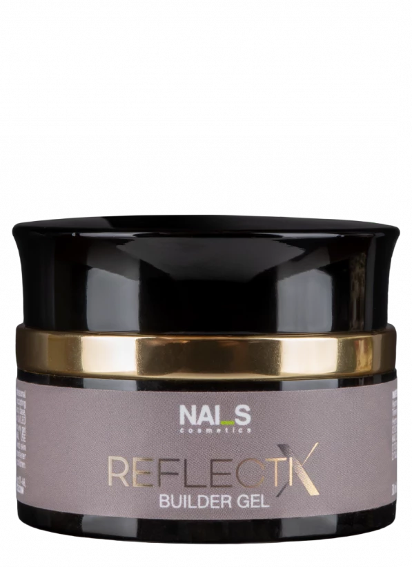 Reflectix Builder Gel UV/LED profesionāls būvējošais gels ar gaismu atstarojošu efektu, kas paredzēts dabīgo nagu stiprināšanai, pieaudzēšanai un arhitektūras veidošanai. Pateicoties pašizlīdzinošajai konsistencei, tas palīdz ātri izveidot gludu naga virsmu un pareizu arhitektūru, samazinot vīlēšanas apjomu un ietaupot meistara darba laiku. Atstarojošās daļiņas rada greznu mirdzumu, kas ikdienas apgaismojumā izskatās eleganti, bet zibspuldzes vai tiešas gaismas ietekmē pārtop iespaidīgā, gaismu ...