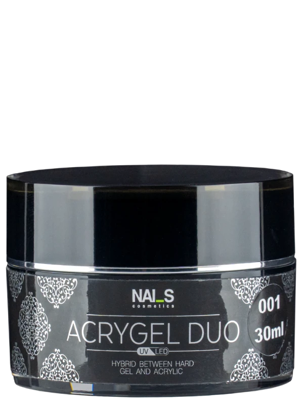   Kas ir akrigels “DUO GEL” un kādas problēmas tas risina?      Apvieno ērti modelējamā akrigela un noturīgā “Quick” gela īpašības.    Piemīt akrila cietuma un stingruma priekšrocības.    Nodrošina perfektu saķeri, noturību un elastību vienlaikus.    Piemērots vājiem, trausliem un bojātiem nagiem.    Rada ļoti izturīgu slāni.    Biezas konsistences – nenotek no naga.    Ērti lietojams un viegli kontrolējams – nekad neietecēs kutikulas zonā.    Izslēdz “kabatu” veidošanās risku un atdalīšanos no ...