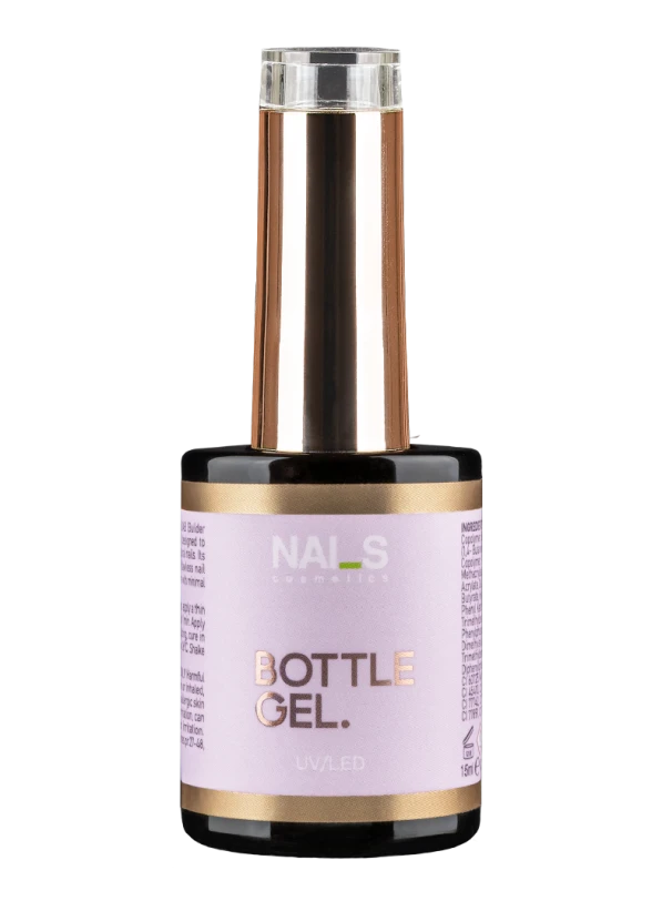 Bottle Gel (BIAB) UV/LED profesionāls gels pudelītē, kas paredzēts dabīgo nagu stiprināšanai, izlīdzināšanai un vieglai modelēšanai. Pateicoties pašizlīdzinošajai konsistencei, tas palīdz ātri izveidot gludu naga virsmu un pareizu arhitektūru, samazinot vīlēšanas apjomu un ietaupot meistara darba laiku. Piemērots īsiem un vidēja garuma nagiem, kā arī nelielai naga pagarināšanai. Nodrošina izturīgu pārklājumu, kas palīdz pasargāt nagus no lūšanas, un ir lieliska izvēle plāniem, trausliem vai nagu...